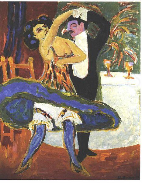Ernst Ludwig Kirchner VarietE - English dance couple china oil painting image